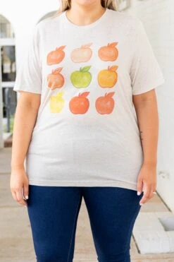 A Is For Apple Tee, Oatmeal Triblend -Deals Swish Tex Store AIsForAppleTee OatmealTriblend 5225