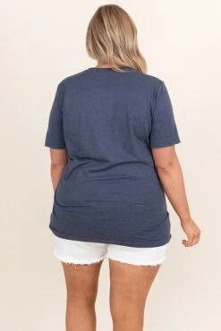 A Little Salty Tee, Heather Navy -Deals Swish Tex Store ALittleSaltyTee HeatherNavy