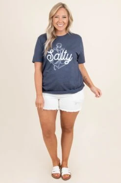 A Little Salty Tee, Heather Navy -Deals Swish Tex Store ALittleSaltyTee HeatherNavy 5 c5d95f09 aaf3 41c6 b110 dbaaaca68e44