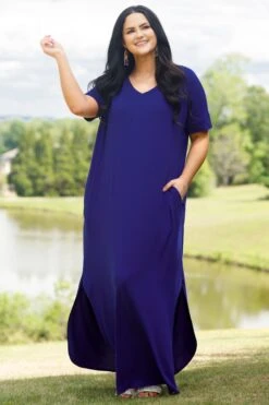 All Summer Long Maxi Dress, Bright Blue -Deals Swish Tex Store AllSummerLongMaxiDress BrightBlue 5