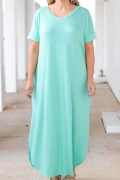 All Summer Long Maxi Dress, Mint -Deals Swish Tex Store AllSummerLongMaxiDress Mint 2199