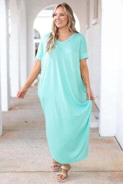 All Summer Long Maxi Dress, Mint -Deals Swish Tex Store AllSummerLongMaxiDress Mint 2202