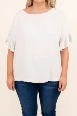 Away On Vacay Top, Oatmeal -Deals Swish Tex Store AlwaysOnVacayTop Oatmeal 7360