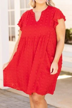 Another Vice Dress, Tomato Red -Deals Swish Tex Store AnotherViceDress TomatoRed 7789
