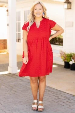 Another Vice Dress, Tomato Red -Deals Swish Tex Store AnotherViceDress TomatoRed 7791