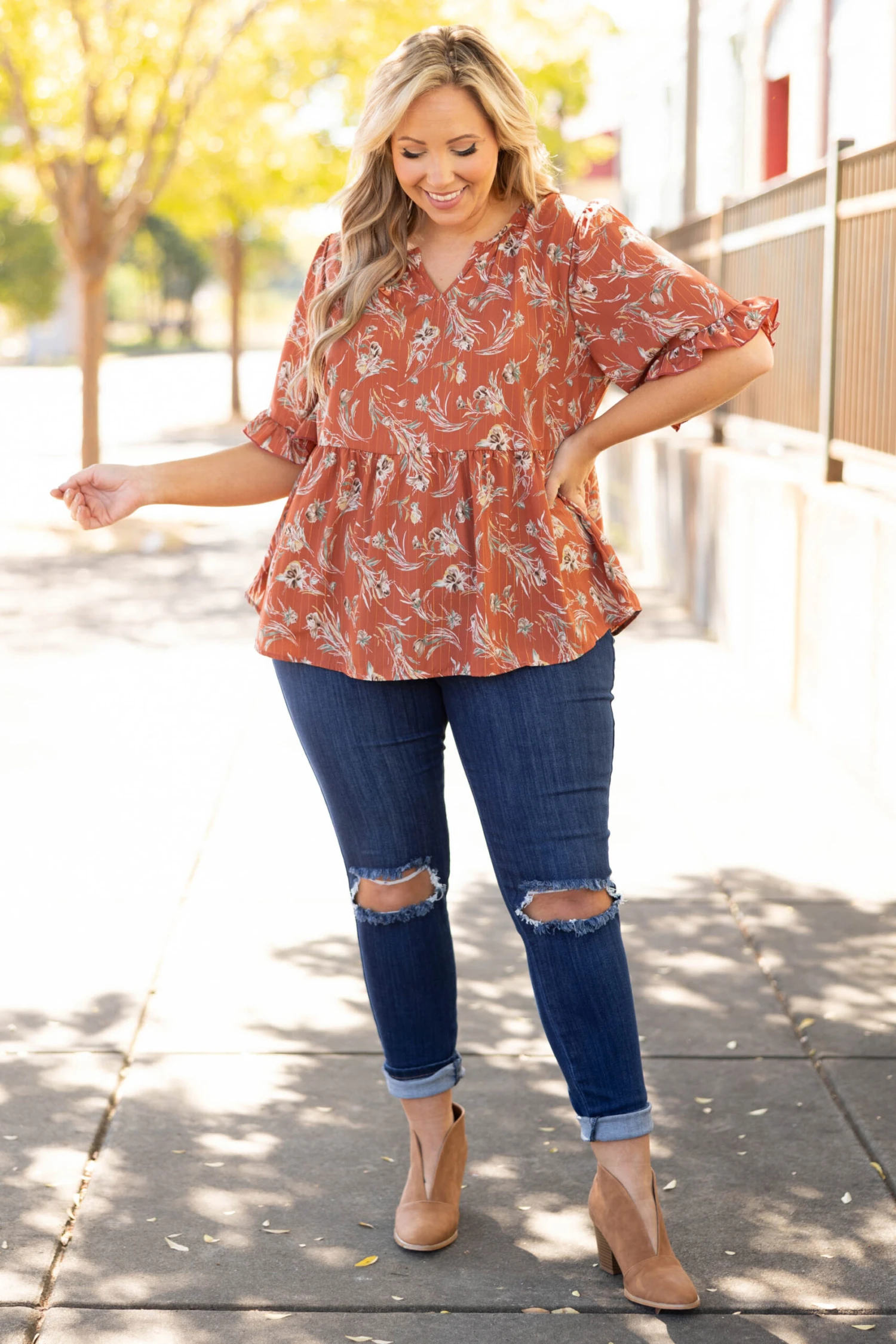 Anything But Mine Top, Camel 5 Anything But Mine Top, Camel - Image 3