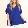 Bittersweet Beginnings Top, Royal Blue -Deals Swish Tex Store BittersweetBeginningsTop RoyalBlue 9927
