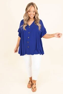 Bittersweet Beginnings Top, Royal Blue -Deals Swish Tex Store BittersweetBeginningsTop RoyalBlue 9928
