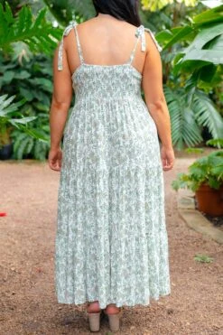 Blessed Be The Day Maxi Dress, Cream-Olive -Deals Swish Tex Store BlessedBeTheDayMaxiDress.Cream Olive