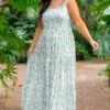 Blessed Be The Day Maxi Dress, Cream-Olive -Deals Swish Tex Store BlessedBeTheDayMaxiDress.Cream Olive 3