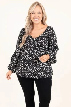 Bloom And Grow Top, Black