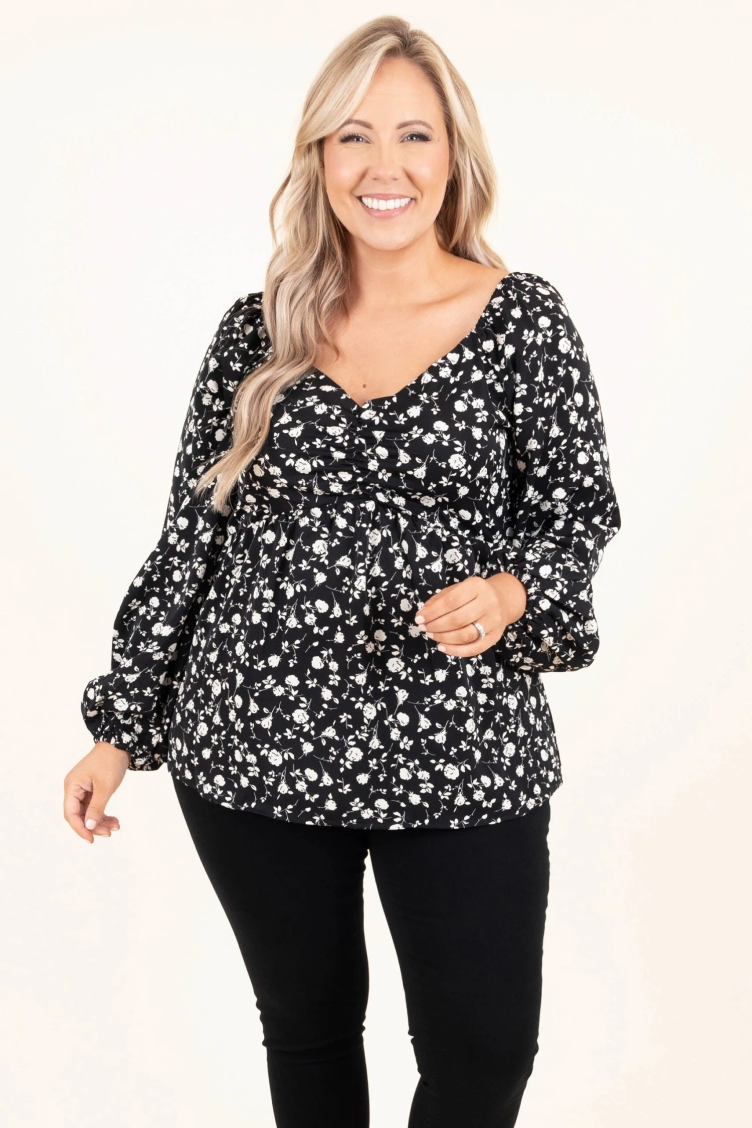 Bloom And Grow Top, Black 3 Bloom And Grow Top, Black