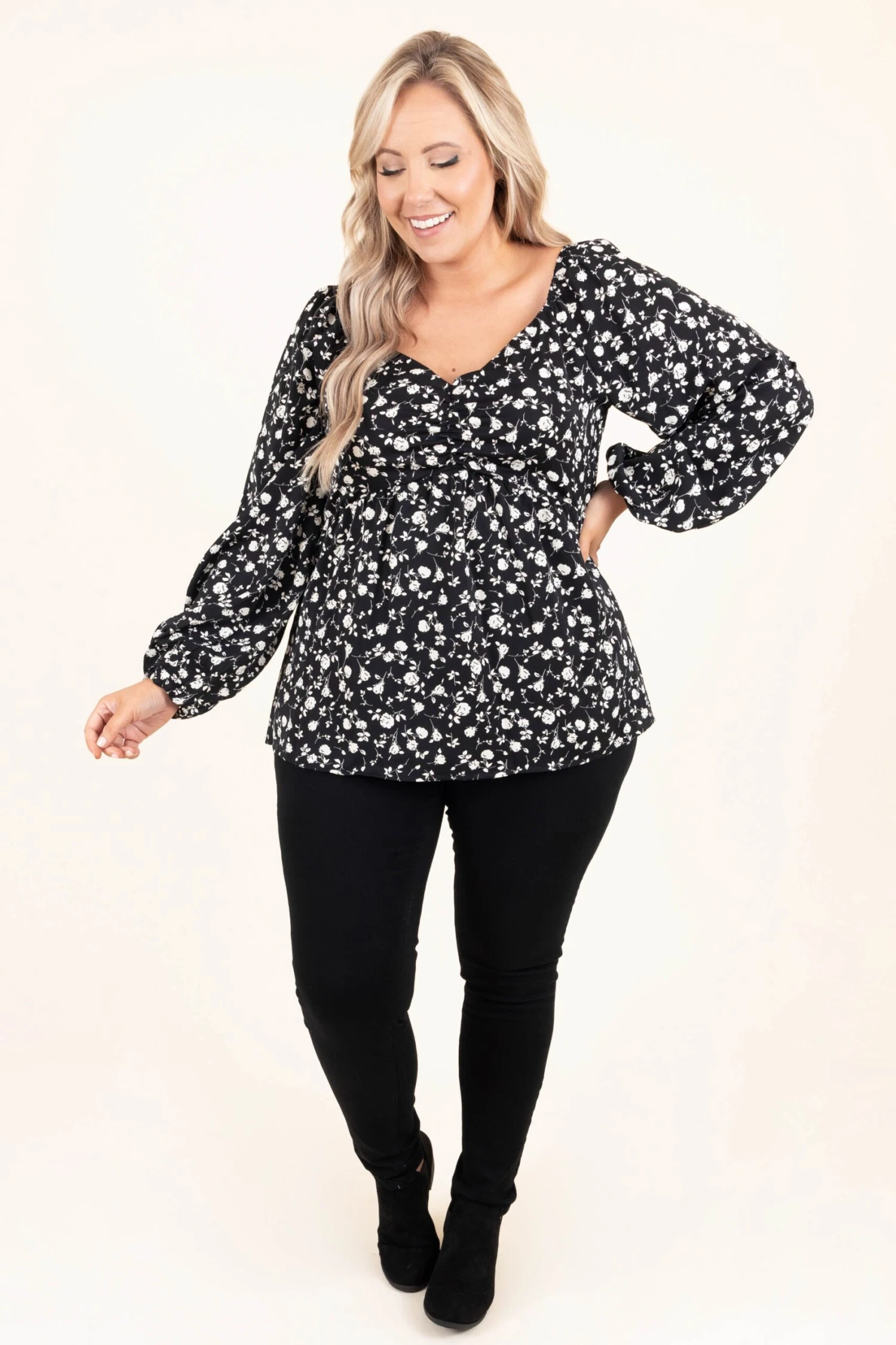 Bloom And Grow Top, Black 4 Bloom And Grow Top, Black - Image 2