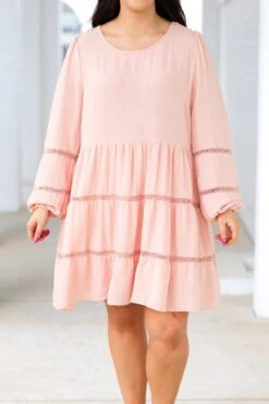 Blushing Belle Babydoll Dress, Mauve -Deals Swish Tex Store BlushingBelleBabydollDress Mauve 11