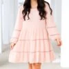 Blushing Belle Babydoll Dress, Mauve -Deals Swish Tex Store BlushingBelleBabydollDress Mauve 12