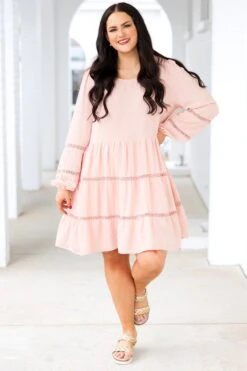 Blushing Belle Babydoll Dress, Mauve -Deals Swish Tex Store BlushingBelleBabydollDress Mauve 14