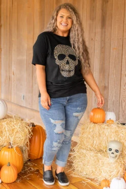 Bone To Be Wild Tee, Vintage Black -Deals Swish Tex Store BoneToBeWildTee VintageBlack 5442