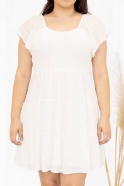 Brunch Party Dress, Ivory -Deals Swish Tex Store BrunchPartyDress Ivory 8409