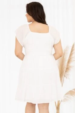 Brunch Party Dress, Ivory -Deals Swish Tex Store BrunchPartyDress Ivory 8410