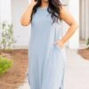 Cannot Imagine Maxi Dress, Ash Blue 1 Cannot Imagine Maxi Dress, Ash Blue -Deals Swish Tex Store CannotImagineMaxiDress AshBlue 5