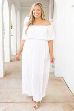 Carried Across The Threshold Dress, White -Deals Swish Tex Store CarriedAcrossTheThresholdDress White 5742