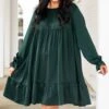 Casual Beauty Dress, Green -Deals Swish Tex Store CasualBeautyDress Green 9943