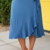 Casual Daze Skirt, Slate Blue 1 Casual Daze Skirt, Slate Blue -Deals Swish Tex Store CasualDazeSkirt SlateBlue 4