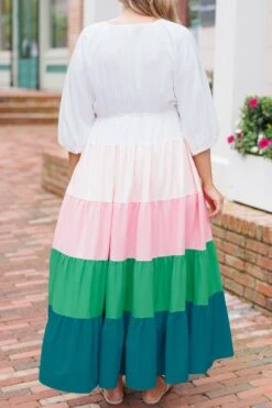 Change Of Color Maxi Dress, White -Deals Swish Tex Store ChangeOfColorMaxiDress White 2