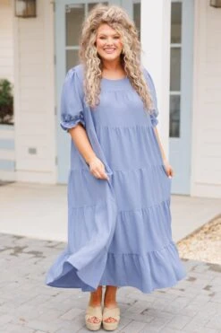 Change Your Tune Dress, Denim