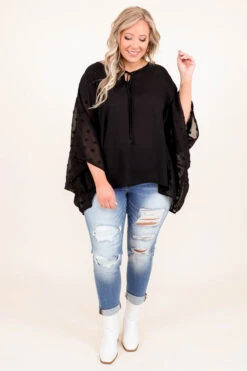 Chase Me Sweetie Top, Black -Deals Swish Tex Store ChaseMeSweetieTop Black 7206