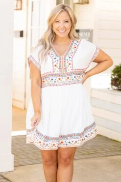 Chime In Dress, Ivory