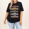 Coffee Lover Tee, Vintage Black -Deals Swish Tex Store CoffeeLoverTee VintageBlack 3