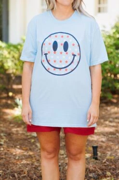 Comfort Colors: Stars Make Me Smile Tee, Chambray 11 Comfort Colors: Stars Make Me Smile Tee, Chambray -Deals Swish Tex Store ComfortColors StarsMakeMeSmileTee Chambray 1