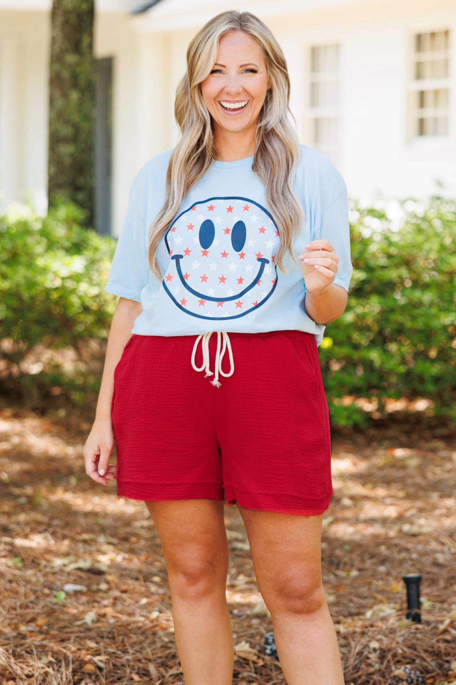 Comfort Colors: Stars Make Me Smile Tee, Chambray 3 Comfort Colors: Stars Make Me Smile Tee, Chambray