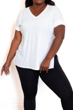 Comfy Travels Top, Performance White -Deals Swish Tex Store ComfyTravelsTop PerformanceWhite 2