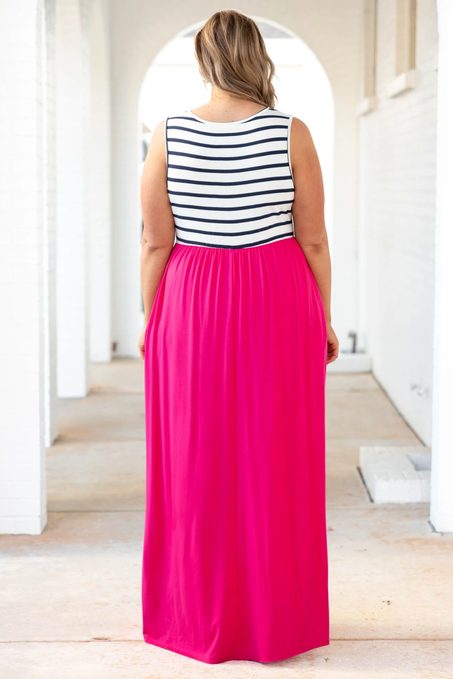 Cool By The Pool Maxi Dress, Fuchsia 7 Cool By The Pool Maxi Dress, Fuchsia - Image 5