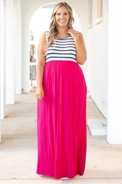 Cool By The Pool Maxi Dress, Fuchsia 10 Cool By The Pool Maxi Dress, Fuchsia -Deals Swish Tex Store CoolByThePoolMaxiDress Fushcia 2231
