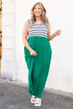 Cool By The Pool Maxi Dress, Kelly Green -Deals Swish Tex Store CoolByThePoolMaxiDress KellyGreen 4