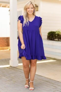 Cozy Cabana Dress, Royal -Deals Swish Tex Store CozyCabanaDress Royal 3435