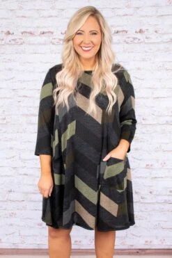 In Any Event Dress, Olive