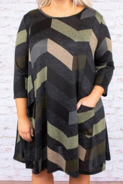 In Any Event Dress, Olive -Deals Swish Tex Store DSC7735