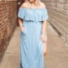 By The Boardwalk Maxi Dress, Chambray