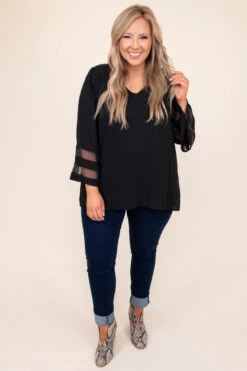 Your Amusing Soul Top, Black -Deals Swish Tex Store DSC 0023 bb539820 63f2 4e17 a953 99b897a70818