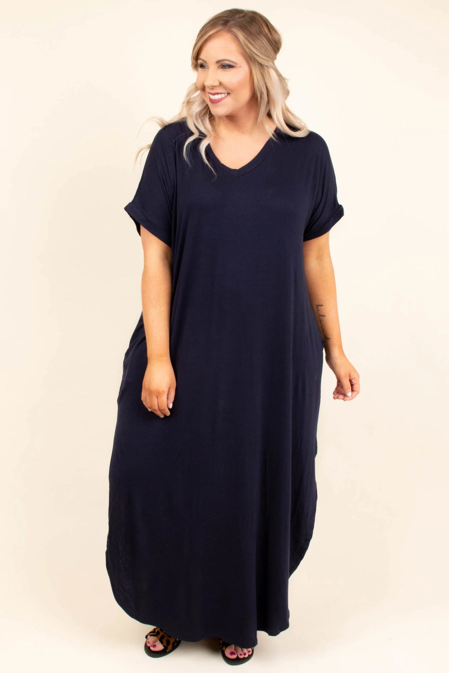 Flow With It Maxi, Navy 4 Flow With It Maxi, Navy - Image 2