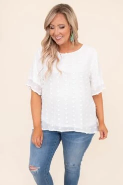 Embrace Your Joy Blouse, White