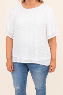 Embrace Your Joy Blouse, White -Deals Swish Tex Store DSC 1276