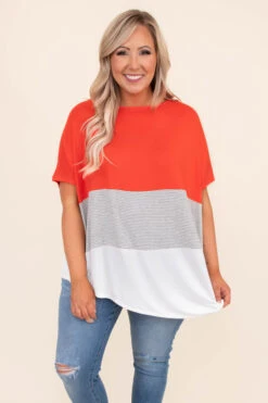 Broken Record Top, Spicy Orange