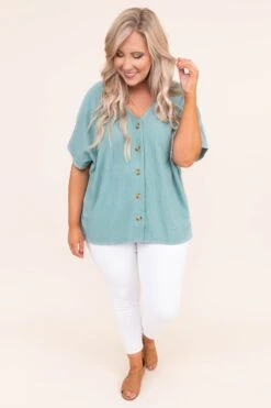 Nine To Five Blouse, Sage 9 Nine To Five Blouse, Sage -Deals Swish Tex Store DSC 1763
