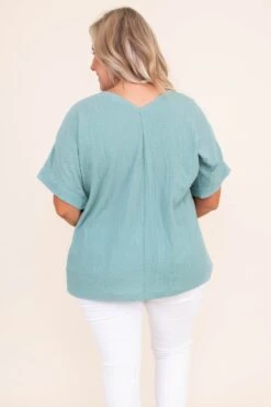 Nine To Five Blouse, Sage 12 Nine To Five Blouse, Sage -Deals Swish Tex Store DSC 1765