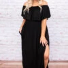 By The Boardwalk Maxi Dress, Black -Deals Swish Tex Store DSC 2663 Edit